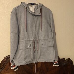 THOM BROWNE RARE ENGINEERED WOOL PARKA ANORAK SZ 3 L PREOWN